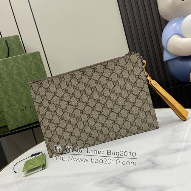 Gucci專櫃古馳最新款Ophidia系列手包男士手拿包 jh2283型號：473956